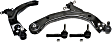 4-Piece Kit Front, Driver and Passenger Side, Lower Control Arm Kit, Includes (2) Control Arm and (2) Tie Rod End