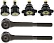 6-Piece Kit Front, Driver and Passenger Side Suspension Kit, Includes (4) Ball Joint and (2) Tie Rod End