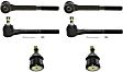 6-Piece Kit Suspension Kit, Includes (2) Ball Joint and (4) Tie Rod End