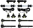 14-Piece Kit Front Suspension Kit, Includes (4) Ball Joint, (4) Tie Rod End, (2) Sway Bar Link, (1) Pitman Arm, (1) Idler Arm and (2) Tie Rod Adjusting Sleeve