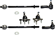 2015 Volkswagen Tiguan - 6-Piece Kit Front, Driver and Passenger Side Suspension Kit, With Aluminum Steering Knuckles,  Includes (2) Ball Joint and (4) Tie Rod End