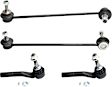4-Piece Kit Front, Driver and Passenger Side Suspension Kit, Includes (2) Tie Rod End and (2) Sway Bar Link