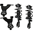 4-Piece Kit Front, Driver and Passenger Side, Lower Control Arm Kit, Includes (2) Control Arm and (2) Loaded Strut