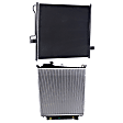 2-Piece Kit Radiator, Includes (1) A/C Condenser and (1) Radiator