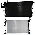 2-Piece Kit Radiator, 2.0L, 4Cyl, Includes (1) A/C Condenser and (1) Radiator