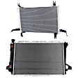 2-Piece Kit Radiator, Includes (1) A/C Condenser and (1) Radiator