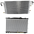 2-Piece Kit Radiator, 2.0L, 4Cyl, Includes (1) A/C Condenser and (1) Radiator