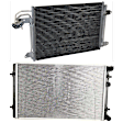 2-Piece Kit Radiator, Includes (1) A/C Condenser and (1) Radiator