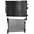2-Piece Kit Radiator, Includes (1) A/C Condenser and (1) Radiator