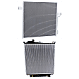 2-Piece Kit Radiator, Includes (1) A/C Condenser and (1) Radiator