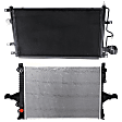 2-Piece Kit Radiator, Includes (1) A/C Condenser and (1) Radiator
