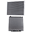 2-Piece Kit Radiator, Includes (1) A/C Condenser and (1) Radiator