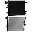 2-Piece Kit Radiator, 3.6L, 6Cyl, Includes (1) A/C Condenser and (1) Radiator