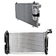 2004 Pontiac Vibe Base - 2-Piece Kit Radiator, Manual Transaxle, 1.8L 4Cyl,  Includes (1) A/C Condenser and (1) Radiator