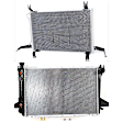 2-Piece Kit Radiator, Includes (1) A/C Condenser and (1) Radiator