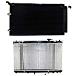 2005 Toyota Camry LE - 2-Piece Kit Radiator, For Models With Standard Duty Cooling, 2.4L 4Cyl,  Includes (1) A/C Condenser and (1) Radiator