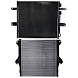 2-Piece Kit Radiator, 5.9L, 6Cyl, Includes (1) A/C Condenser and (1) Radiator