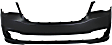 2017 Dodge Grand Caravan - 3-Piece Kit Driver and Passenger Side Halogen Headlight, With bulb(s), For Models Without Blacktop Package, OE Replacement,  Includes (1) Bumper Cover and (2) Headlight