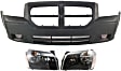3-Piece Kit, Front Primed Bumper Cover, Includes (1) Bumper Cover and (2) Headlight