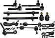 14-Piece Kit Front, Driver and Passenger Side Suspension Kit, Includes (4) Ball Joint, (4) Tie Rod End, (2) Tie Rod Adjusting Sleeve, (2) Sway Bar Link, (1) Pitman Arm and (1) Idler Arm