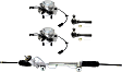 5-Piece Kit Front, Driver and Passenger Side Suspension Kit, Includes (1) Steering Rack, (2) Wheel Hub and (2) Tie Rod End
