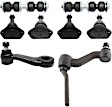 8-Piece Kit Front Suspension Kit, Includes (1) Pitman Arm, (1) Idler Arm, (4) Ball Joint and (2) Sway Bar Link