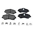 KIT-091421-26 2-Wheel Set Front Brake Disc and Pad Kit, Plain Surface 5 Lugs Semi-metallic SureStop OE Replacement, Includes (2) Brake Disc and (1) Brake Pad Set