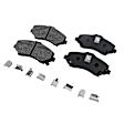 KIT-091421-26 2-Wheel Set Front Brake Disc and Pad Kit, Plain Surface 5 Lugs Semi-metallic SureStop OE Replacement, Includes (2) Brake Disc and (1) Brake Pad Set