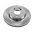 KIT-091421-303 2-Wheel Set Front Brake Disc and Pad Kit, Plain Surface 5 Lugs Organic Autospecialty By Powerstop, Includes (2) Brake Disc and (1) Brake Pad Set