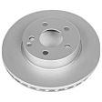 KIT-091421-304 2-Wheel Set Front Brake Disc and Pad Kit, Plain Surface 5 Lugs Organic Evolution Geomet Coated High Carbon, Includes (2) Brake Disc and (1) Brake Pad Set