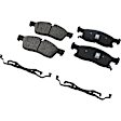 KIT-091421-325 2-Wheel Set Brake Disc and Pad Kit, Plain Surface 5 Lugs Ceramic Autospecialty By Powerstop, Includes (2) Brake Disc and (1) Brake Pad Set