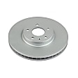 KIT-091421-337 2-Wheel Set Front Brake Disc and Pad Kit, Plain Surface 5 Lugs Ceramic Evolution Geomet Coated High Carbon, Includes (2) Brake Disc and (1) Brake Pad Set