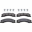 KIT-091421-74 2-Wheel Set Brake Disc and Pad Kit, Plain Surface 6 Lugs Semi-metallic SureStop OE Replacement, Includes (2) Brake Disc and (1) Brake Pad Set
