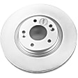 2019 Hyundai Tucson - 2-Wheel Set Front Brake Disc and Pad Kit, Plain Surface, 5 Lugs, 304.8 mm, Ceramic, 2.4L 4Cyl, Includes (2) Disc and (1) Pad Set