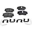 2019 Hyundai Tucson - 2-Wheel Set Front Brake Disc and Pad Kit, Plain Surface, 5 Lugs, 304.8 mm, Ceramic, 2.4L 4Cyl, Includes (2) Disc and (1) Pad Set