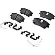 2019 Hyundai Tucson - 2-Wheel Set Front Brake Disc and Pad Kit, Plain Surface, 5 Lugs, 304.8 mm, Ceramic, 2.4L 4Cyl, Includes (2) Disc and (1) Pad Set