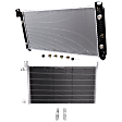 2-Piece Kit Radiator, 8.1L, 8Cyl Includes(1) A/C Condenser and (1) Radiator