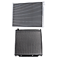 2-Piece Kit Radiator, 5.4L, 8Cyl, Includes (1) A/C Condenser and (1) Radiator