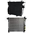 2-Piece Kit Radiator, Includes (1) A/C Condenser and (1) Radiator
