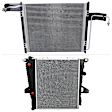2-Piece Kit Radiator, Includes (1) A/C Condenser and (1) Radiator