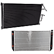 2-Piece Kit Radiator, 7.4L, 8Cyl, Includes (1) A/C Condenser and (1) Radiator