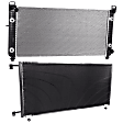 2-Piece Kit Radiator, 8.1L, 8Cyl Includes(1) A/C Condenser and (1) Radiator