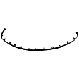 3-Piece Kit Front Valance with Fog Lights, Plastic, Textured