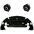 3-Piece Kit Front, Lower Valance, Air Deflector, Textured, Includes (2) Fog Light and (1) Valance