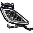 2013 Hyundai Elantra - 3-Piece Kit Front, Driver and Passenger Side, Lower Halogen Fog Light, With bulb(s), USA Built Vehicle, OE Replacement  Includes (2) Fog Lights and (1) Valance