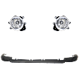 2018 Toyota RAV4 - 3-Piece Kit Front, Driver and Passenger Side Halogen Fog Light, With bulb(s), Japan Built Vehicle, Includes (2) Fog Light and (1) Valance