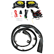 2-Piece Kit Front, Driver and Passenger Side Halogen Fog Light, With bulb(s), Includes (1) Fog Light and (1) Valance