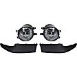 4-Piece Kit, Front, Driver and Passenger Side Halogen Fog Light, With bulb(s), North America Built Vehicle, Includes (2) Fog Light and (2) Valance