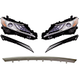 5-Piece Kit LED Headlights, With bulb(s), Includes (3) Bumper Trim and (2) Headlight