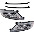 4-Piece Kit HID/Xenon Headlights, With bulb(s), Sedan, Includes (2) Bumper Trim and (2) Headlight, CAPA Certified